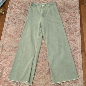 Zara marine straight jeans(green)